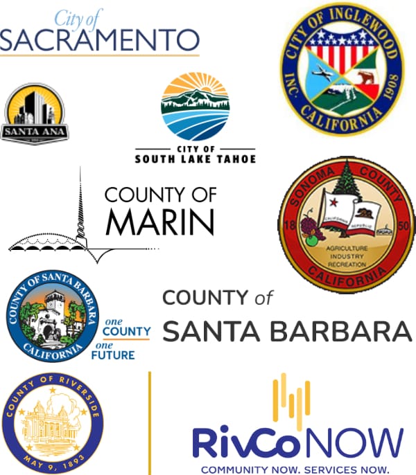 City logos from around california